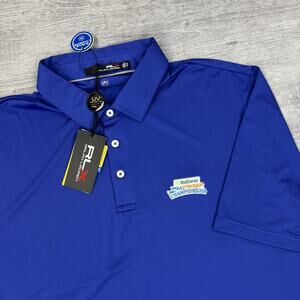 RLX Ralph Lauren Golf Sz XL Polo Shirt Blue National PGA Jr.League Championship